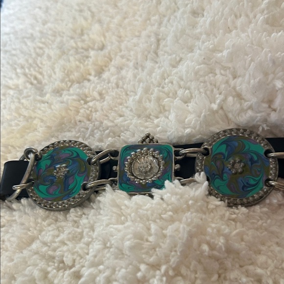 Chico's Black Belt with Blue Accents - Picture 5 of 5